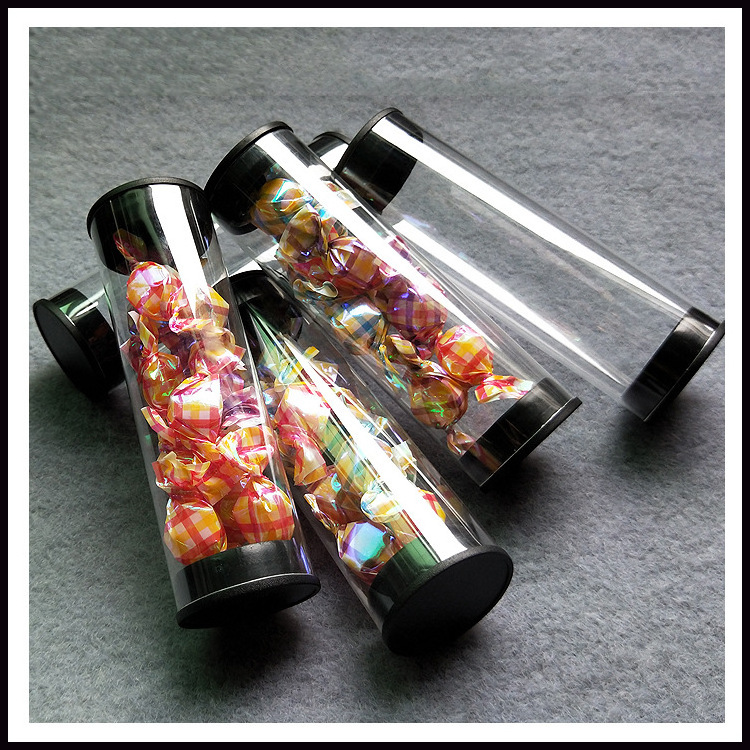 Best Price Manufacturing Products Clear PC PVC Plastic Packaging Tube for 2023 Christmas Candy  Packaging