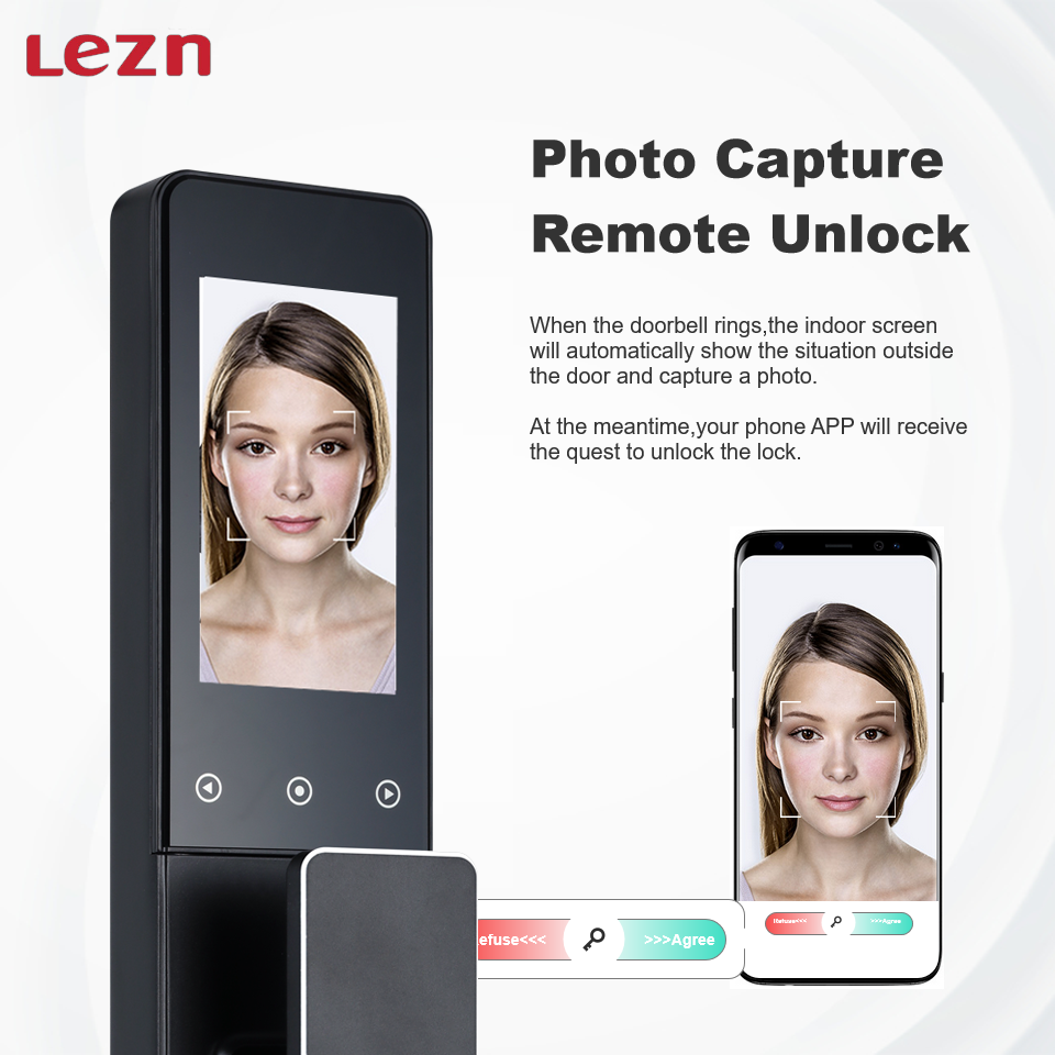 LEZN R6 Factory outlet Best Intelligent Face Recognition  Fingerprint Advanced Customization Smart Locks