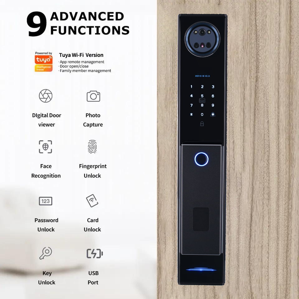 LEZN R6 Factory outlet Best Intelligent Face Recognition  Fingerprint Advanced Customization Smart Locks