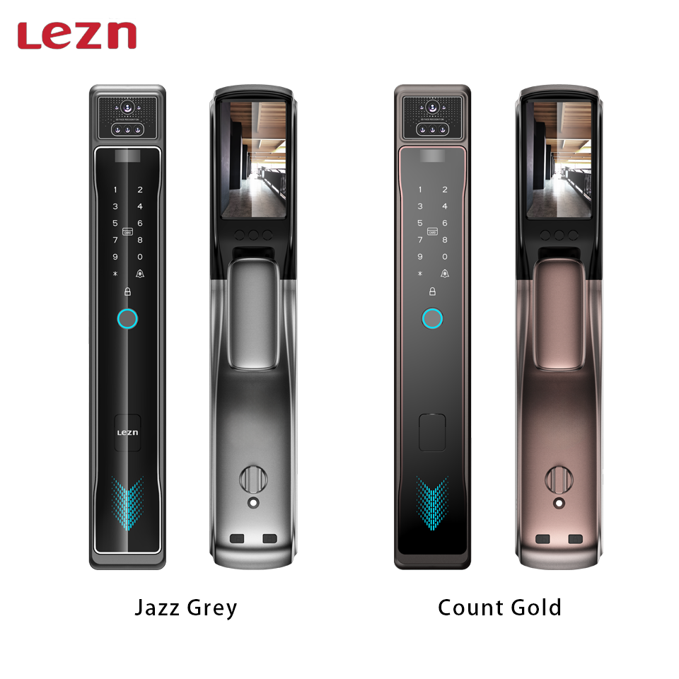 LEZN K50  app video talk function face ID door lock 3D face recognition smart lock app controlled camera face combine smart lock