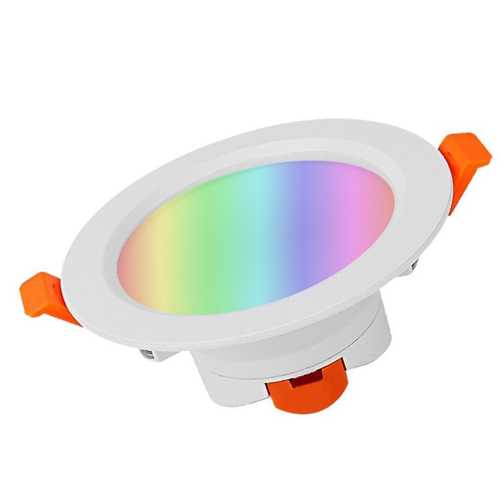 Wifi Smart Ceiling Spotlight Adjustable Recessed Led Rgb Dimmable Color Antiglare Downlight