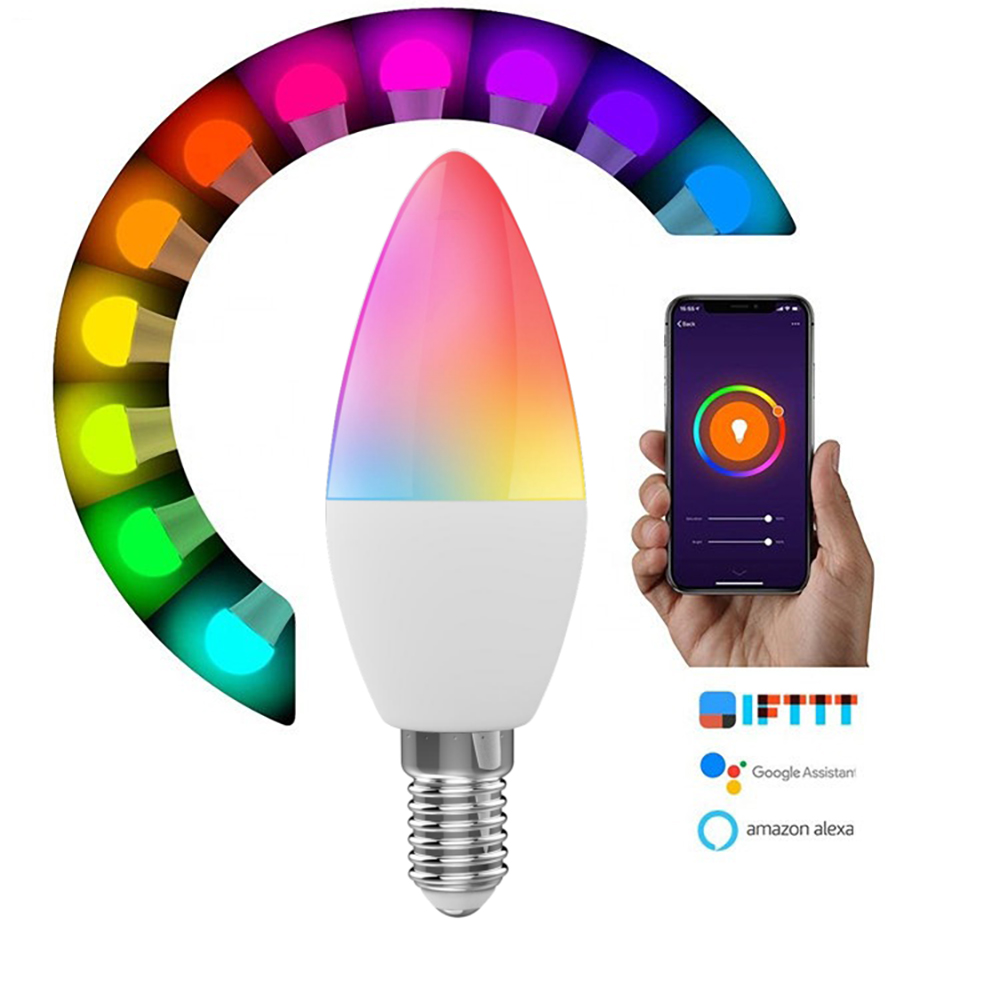 Hot Sale Remote Control Alexa Smart Life Home Tuya Home Automation Smart Wifi Light Bulbs