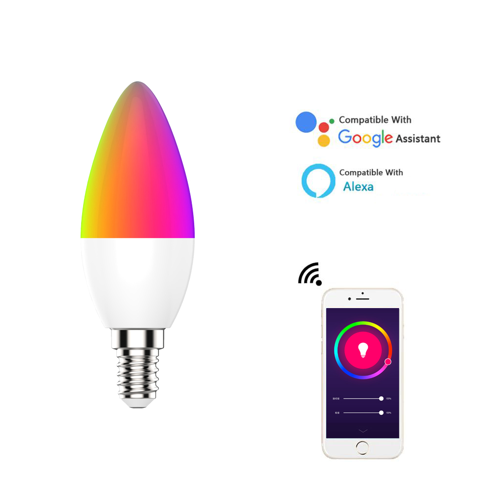 Hot Sale Remote Control Alexa Smart Life Home Tuya Home Automation Smart Wifi Light Bulbs