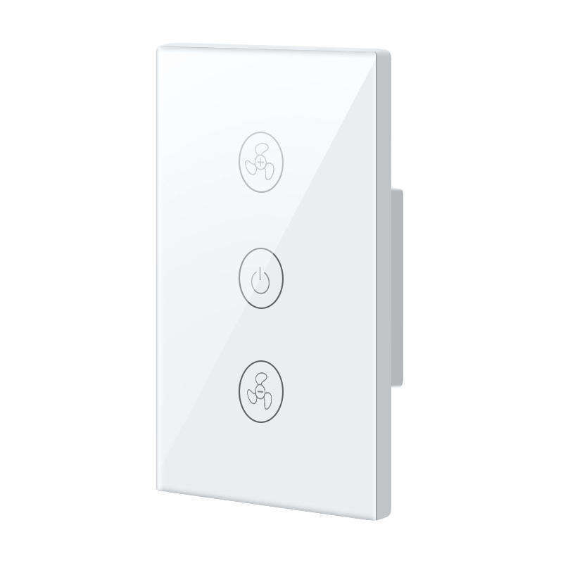 US EU Standard Smart Home Wifi Wall Touch Smart Home Fan Light Switch Supports Google Home Voice Control System