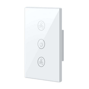 US EU Standard Smart Home Wifi Wall Touch Smart Home Fan Light Switch Supports Google Home Voice Control System