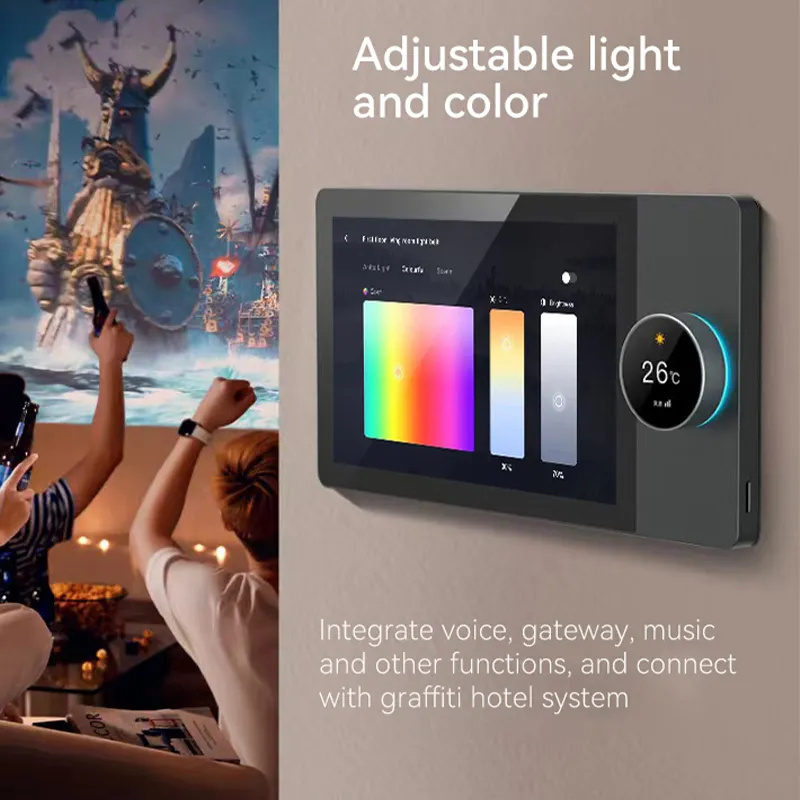 Tuya 8inch Android Home Automation Smart Touch Control Panel Wifi Multifunction Central Control Smart Wall Touch Panel