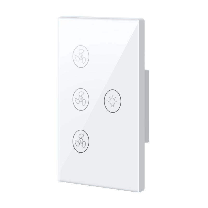 High Quality Tuya Wireless Wifi Smart Life Home House Remote Smart Dimmer Fan Touch Wall Light Switch