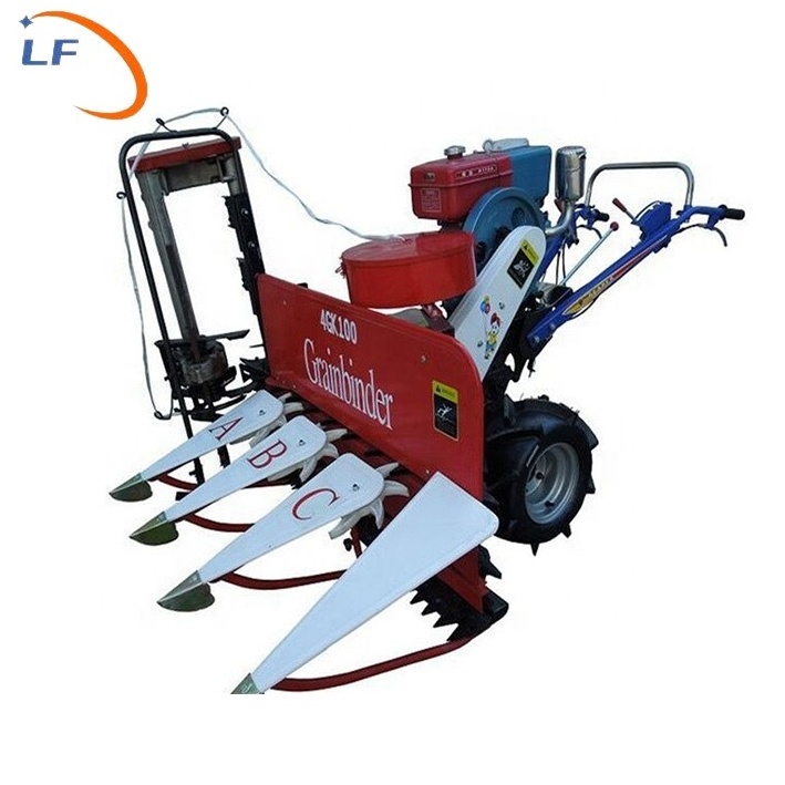 Agriculture 6hp Diesel 9hp Gasoline Mini Rice Wheat Mill Mini Rice Wheat Harvester Mini Wheat Millet Windrower