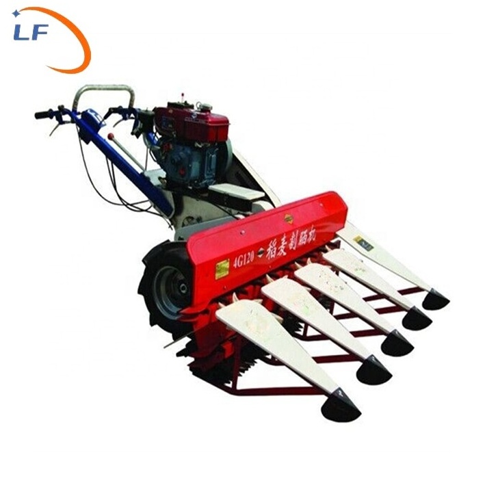 Agriculture 6hp Diesel 9hp Gasoline Mini Rice Wheat Mill Mini Rice Wheat Harvester Mini Wheat Millet Windrower