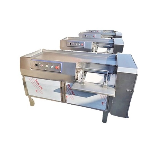 High efficiency frozen fresh meat slicer machine beef chicken meat cube dicer with 304 stainless steel