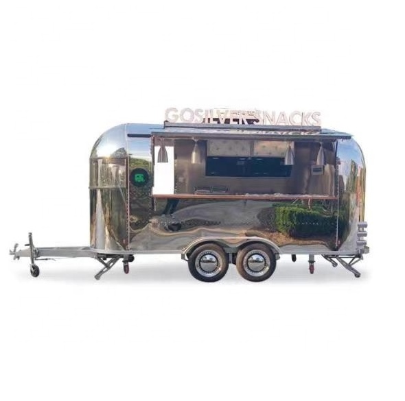 China Outdoor Food Car Fast Food Truck For Sale Electrical Stainless Steel Mobile Food Cart