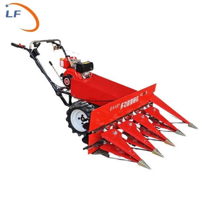 Agriculture 8hp Diesel Mini Wheat Harvester Pepper Sesame Reed Windrower Wheat Millet Windrower