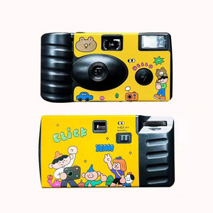 35mm Film Disposable Camera with Flash Build in 12exp\/18ex[\/36exp Color Film and Alkaline Battery with Customized Color Box