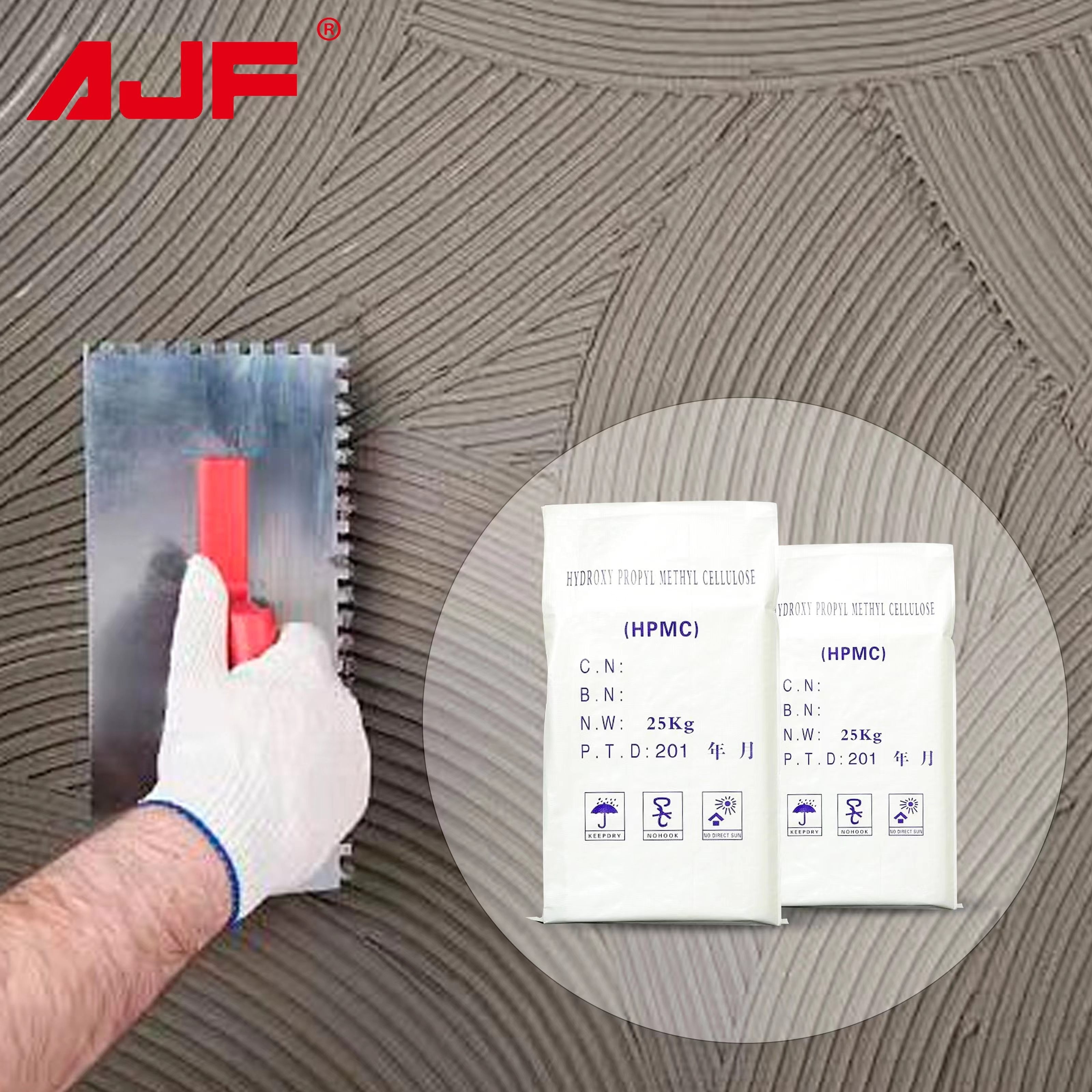 Hpmc wall putty tile adhesive concrete tile adhesives industrial grade hydroxypropyl methyl cellulose hpmc for construction