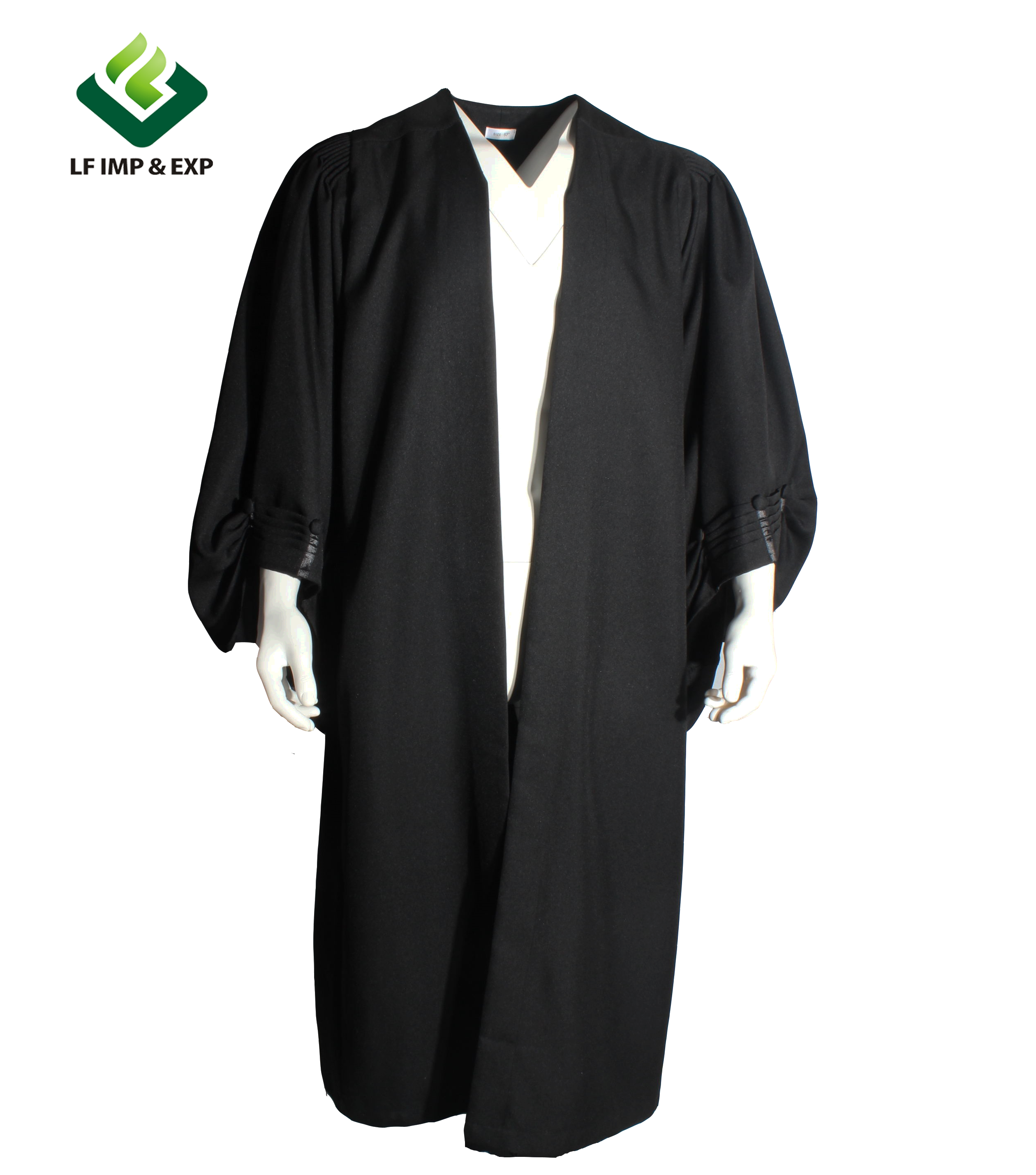 Wholesale  Classic Black Adult Lawyer Robe