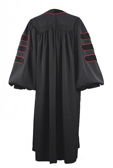 Wholesale Unisex Doctoral Clergy Choir Robe  Black Gowns Church Gown Choir Uniform