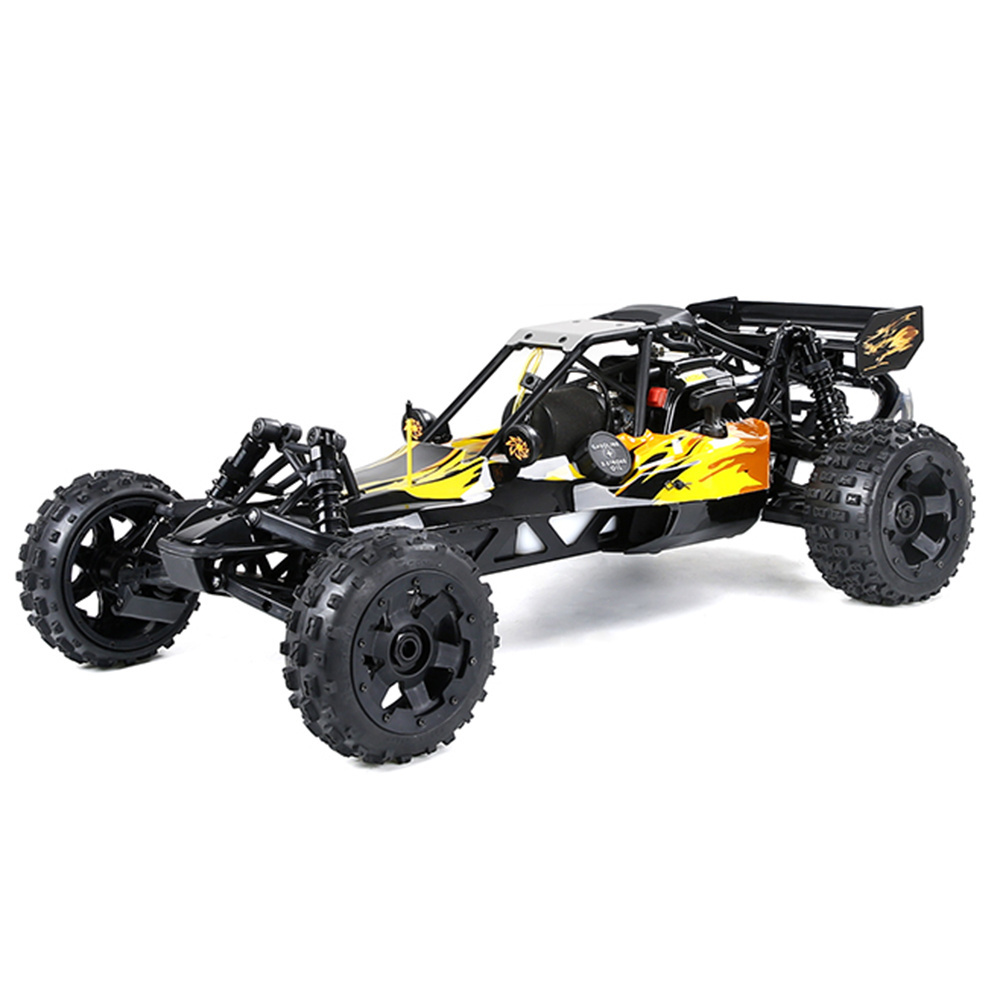 70km/h 2 Stroke 1/5 Scale Gasoline Gas Petrol Engine Powered 2WD RC Car High Speed Remote Control Truck Toy Rofun Baha 5B 29CC