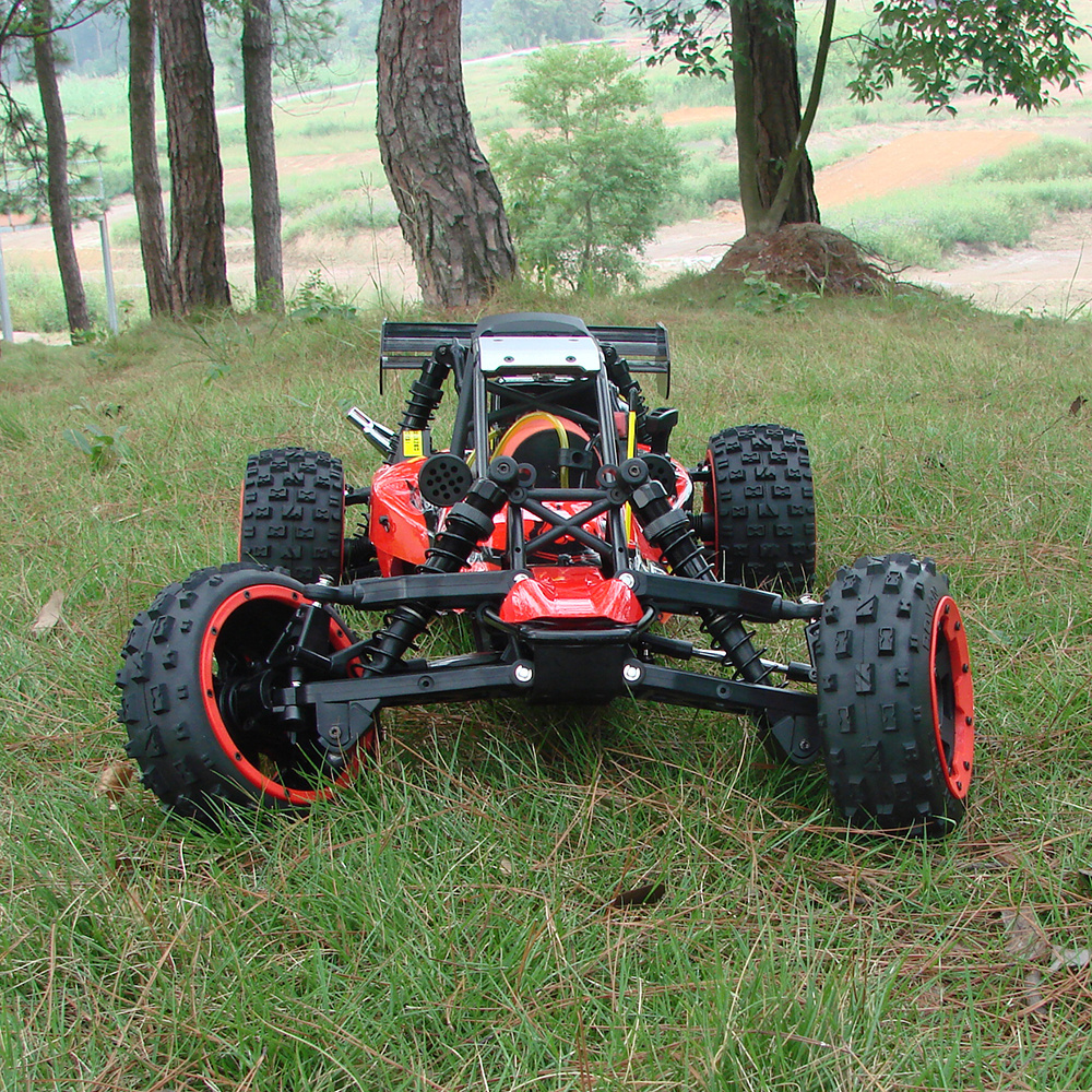 70km/h 2 Stroke 1/5 Scale Gasoline Gas Petrol Engine Powered 2WD RC Car High Speed Remote Control Truck Toy Rofun Baha 5B 29CC