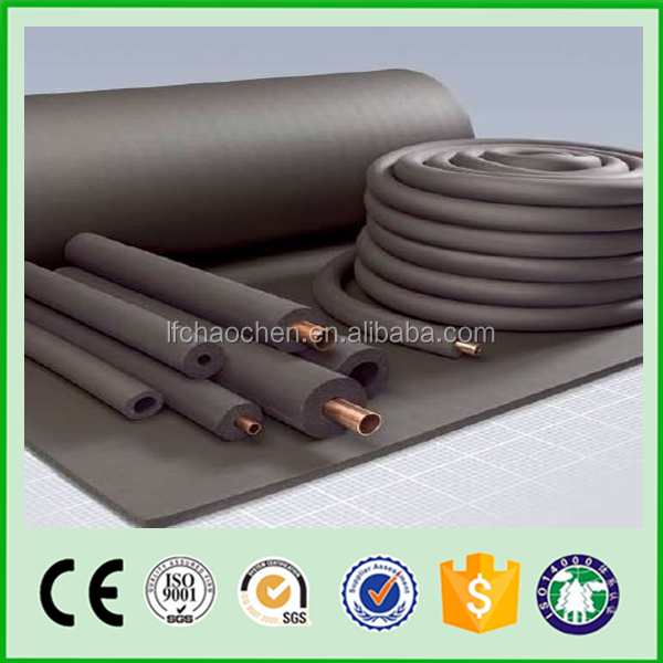 NBR-PVC rubber foam insulation sheet heat insulation flex pipes