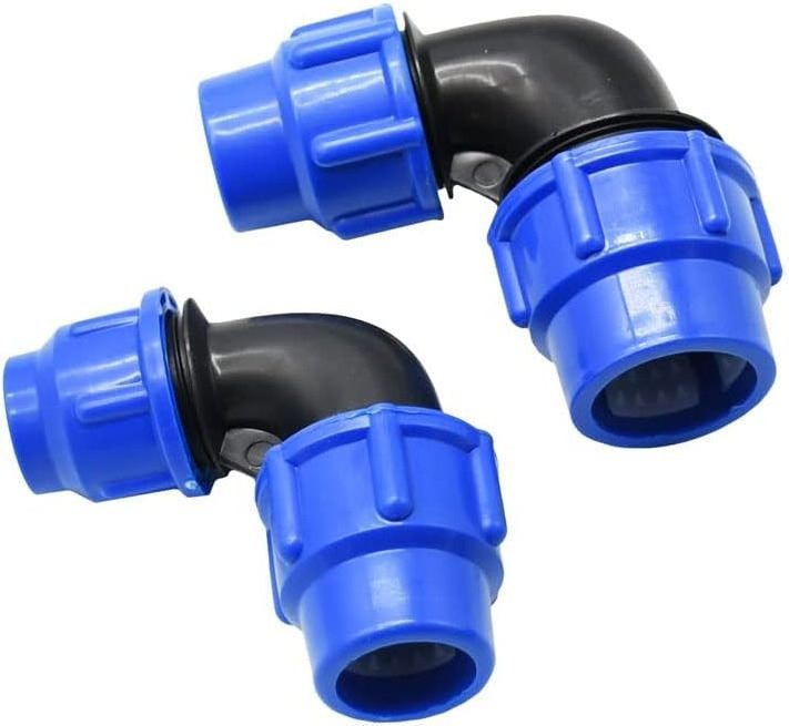 flanged elbow pp quick fitting pp compression fittings