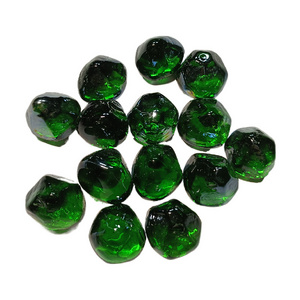 Good Quality Green Fire Pit Decorative Fireplace Decoration Accessories Colorful Glass Beads