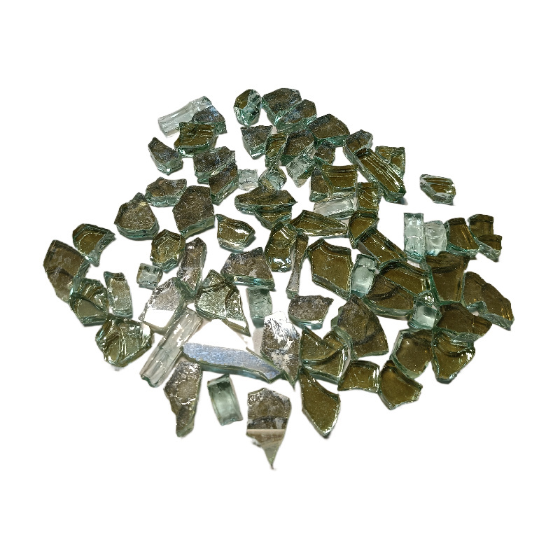 6MM Light Green Gas Fireplace Glass Anti Reflective Glass Ues In Fire Bowl Fire Glass