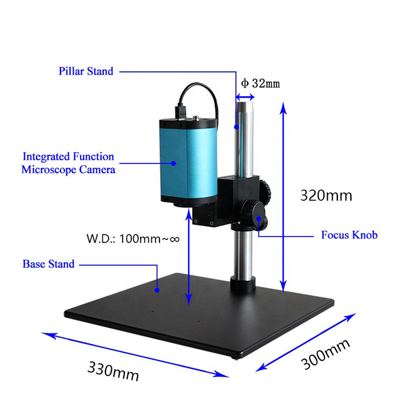 Digital Microscope Camera Electronic Camera USB Microscope HD Industrial Camera 1080P Stand For PCB Soldering