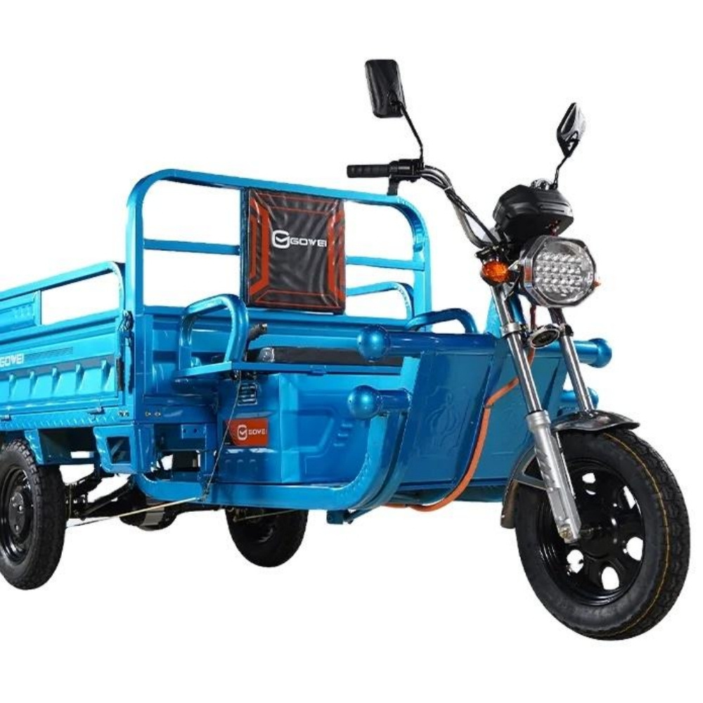 GUOWEI CE China Made High Quality Cargo Bike Electric 60V 1200W 32A 20AH Truck Three Wheel Electric Motorcycle for Sale