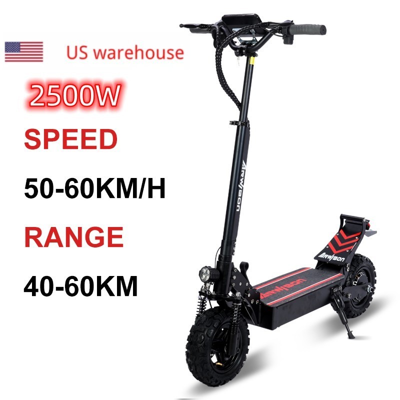 Electric scooter 2500W Power 48V 16Ah high quality electric scooter dual motor two wheel electric offroad bike electrical heavy