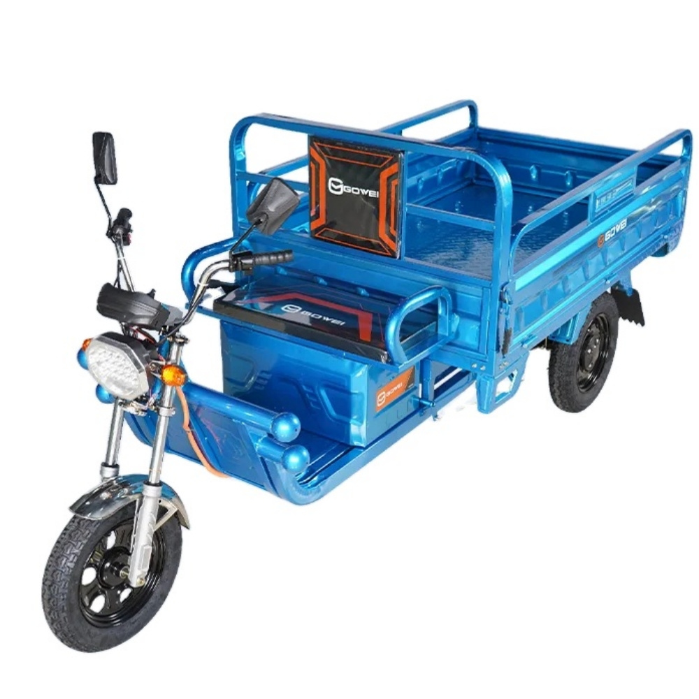 GUOWEI CE China Made High Quality Cargo Bike Electric 60V 1200W 32A 20AH Truck Three Wheel Electric Motorcycle for Sale