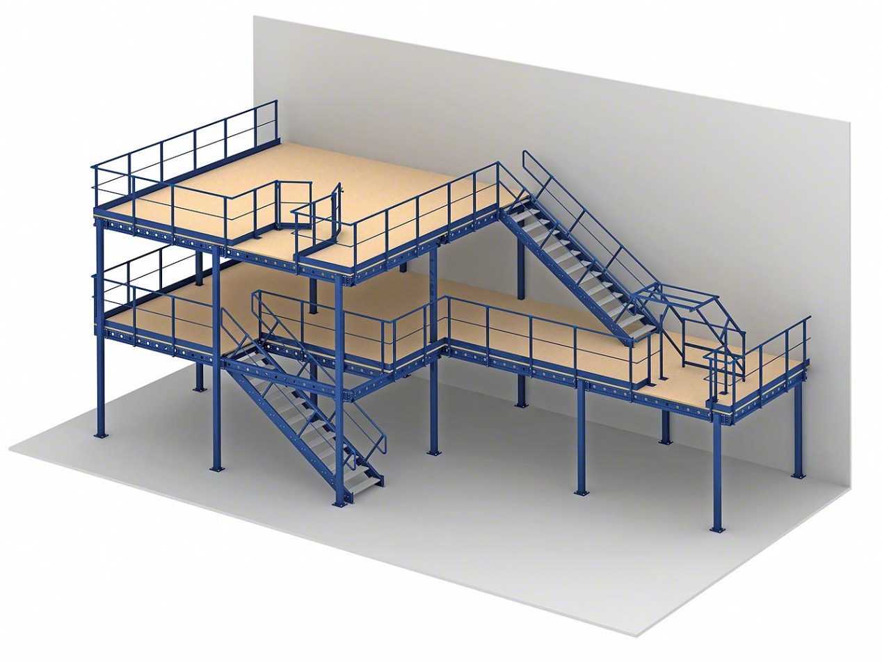 Modular Racking Platform Mezzanine Shelving Attic Heavy Duty Warehouse Racking Shelving