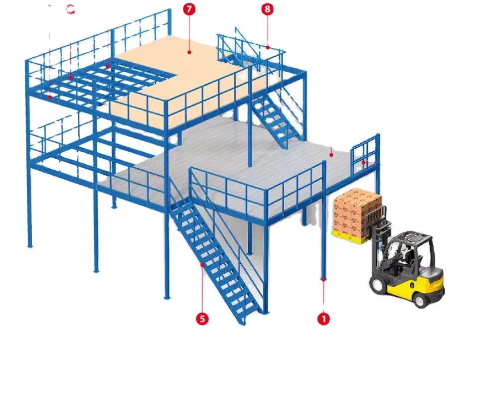 Modular Racking Platform Mezzanine Shelving Attic Heavy Duty Warehouse Racking Shelving