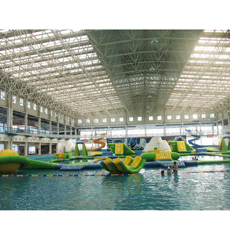 LF Space Frame Truss Roof Swimming Pool Cover Steel Structure Canopy