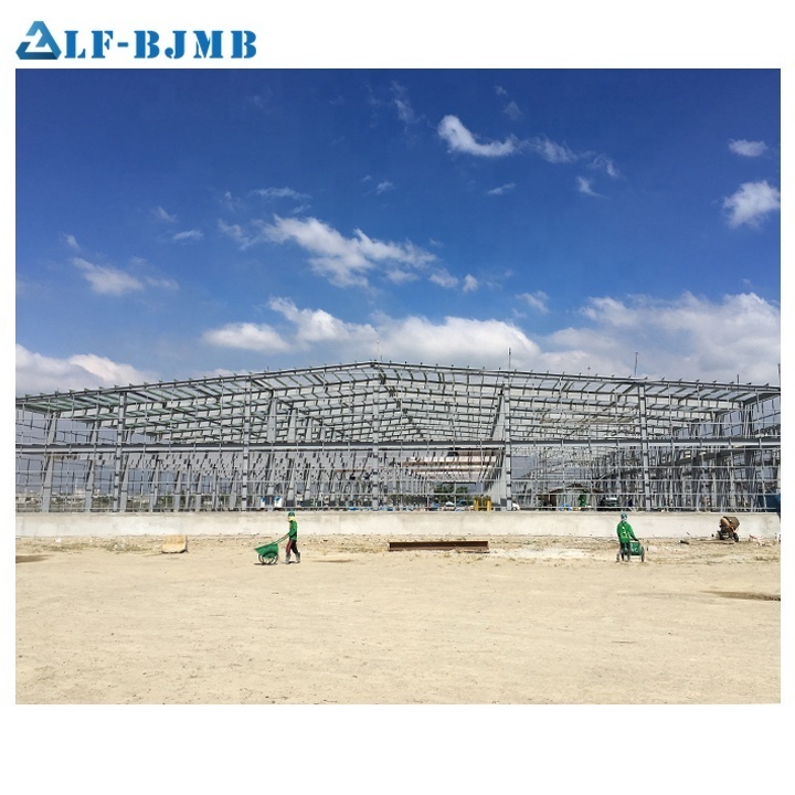 LF Low Price Superior Self Design Customized Prefabricated steel structure factory space frame  workshop