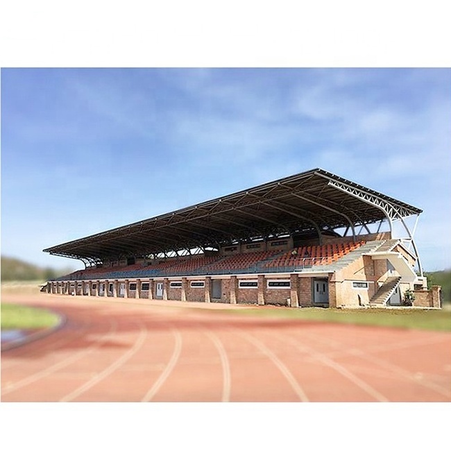 Prefab Space Truss Design Light Steel Structure Stadium Bleachers