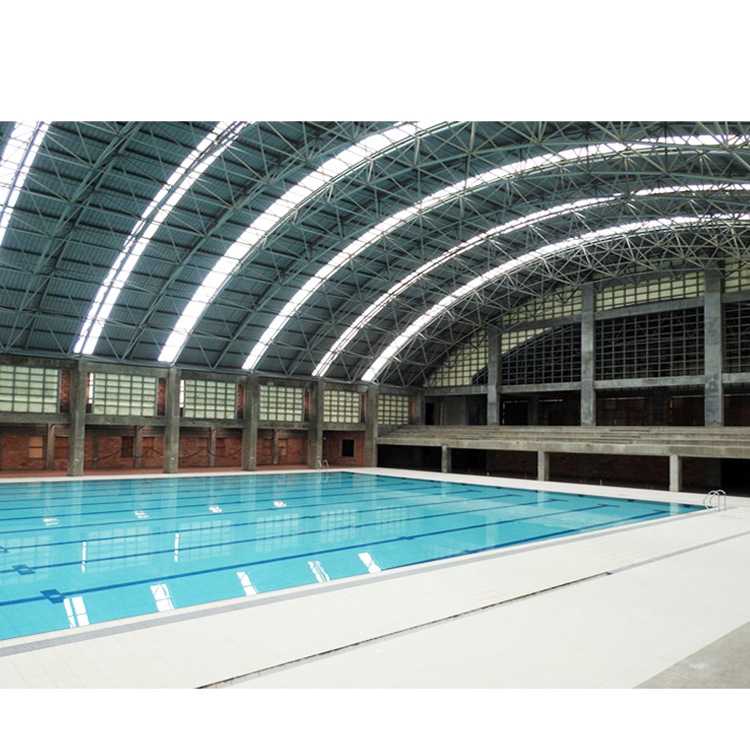 LF Space Frame Truss Roof Swimming Pool Cover Steel Structure Canopy