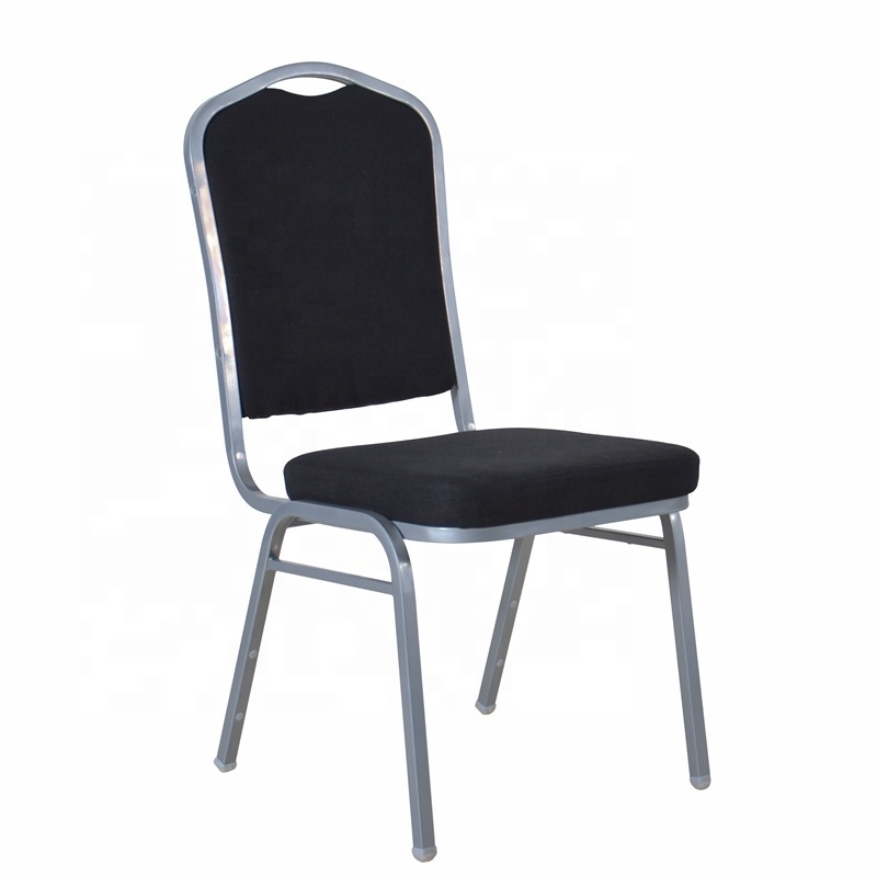 China Free sample cheap stackable hotel wedding used steel banquet chairs for sale