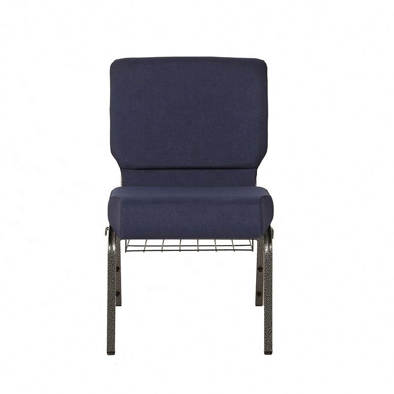 Manufacturer Sale Upholstered Steel Frame Stackable Padded Church Chair