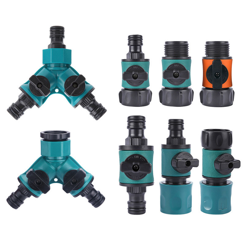 garden hose quick connector valve