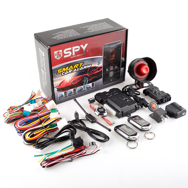 SPY PKE car Alarm system with Push Engine Start Universal Remote Starter Auto Smart Key