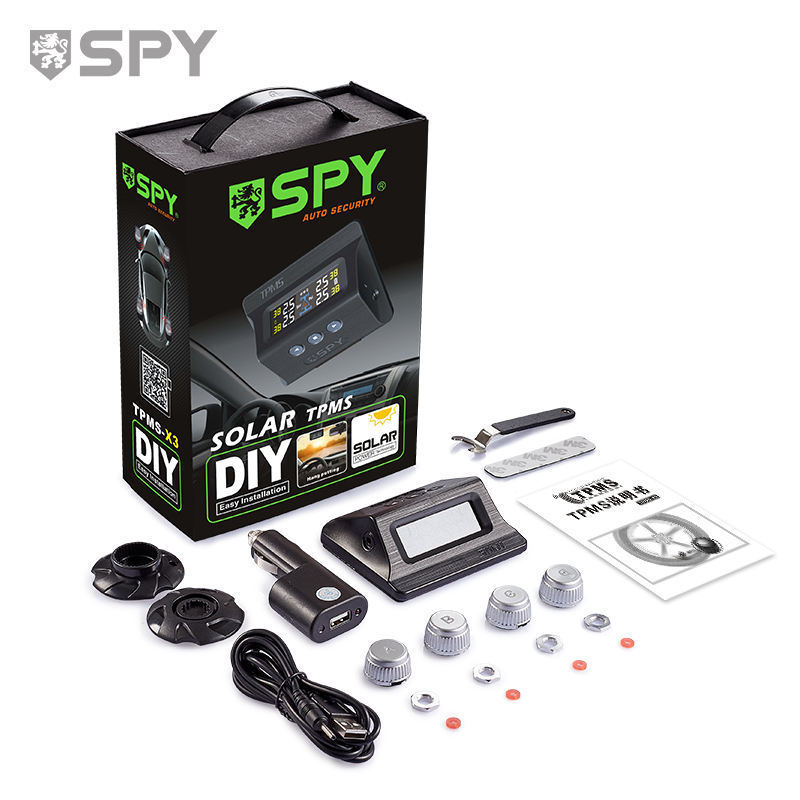 spy Tire Pressure Monitor For Nissan High Quality Tire Inflator Gauge Solar Power Car Tpms