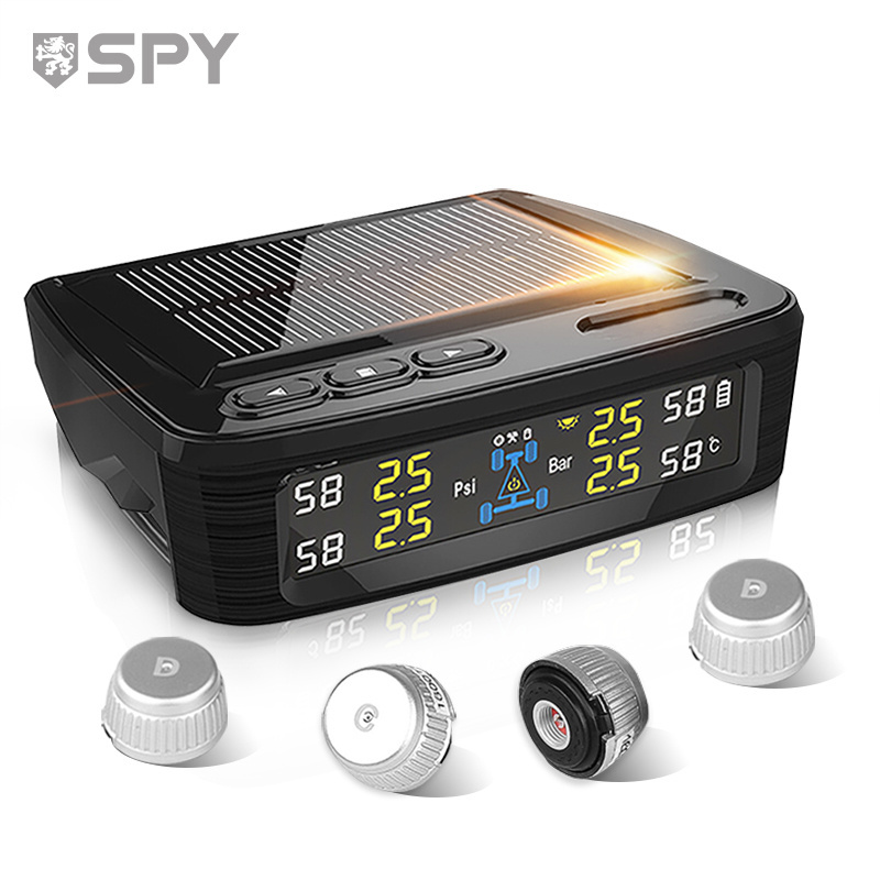 SPY TPMS Tire Pressure Monitoring System external sensor LCD display tire pressure gauge for car