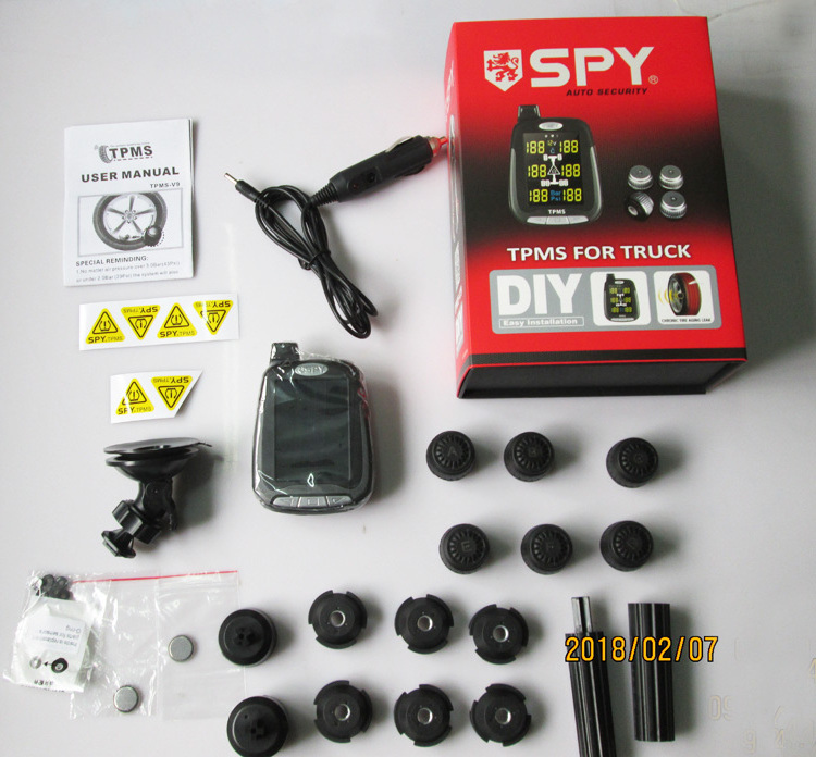 SPY Digital TPMS 4/6 Wheels Truck Tire Pressure Monitoring System 1300KPa