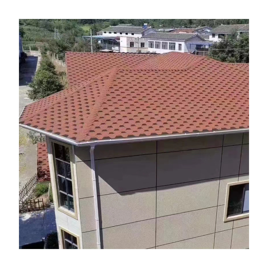 Wholesale price custom asphalt shingles pitched racking system hexagonal ceramic tile roof roofing