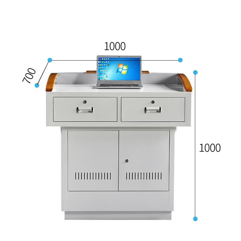 Wholesale Cabinet Teacher Desk Microphone Lectern Podium Stand Pulpit Podium Multimedia Digital Podium