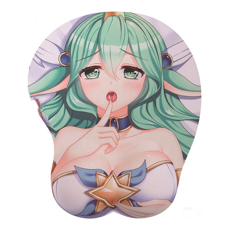 Custom Design Ergonomic Comfort Anime Full Sexy Photos Girls 3D Sexy Girl Big Breast Mouse Pad with Arm Wrist Rest Support