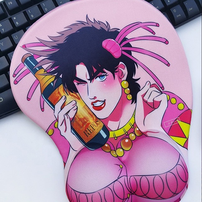 Custom Design Ergonomic Comfort Anime Full Sexy Photos Girls 3D Sexy Girl Big Breast Mouse Pad with Arm Wrist Rest Support