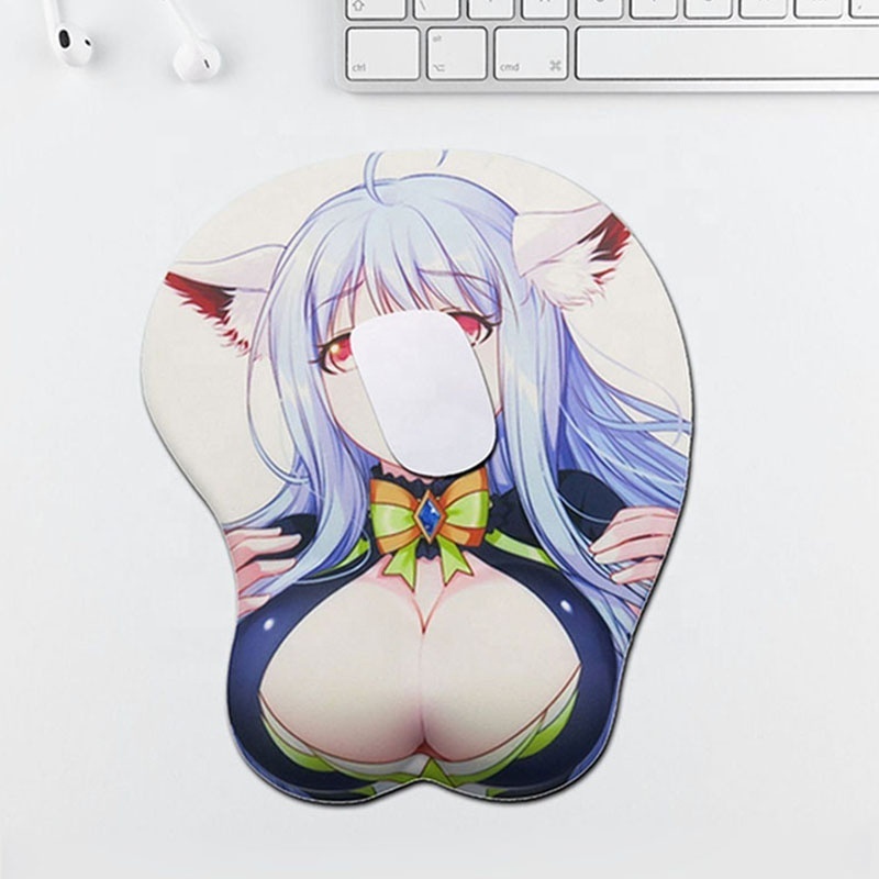 Custom Design Ergonomic Comfort Anime Full Sexy Photos Girls 3D Sexy Girl Big Breast Mouse Pad with Arm Wrist Rest Support