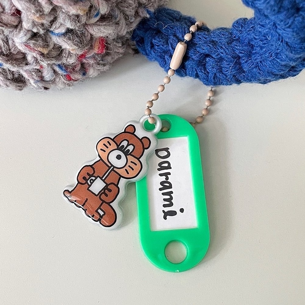 Factory Personalized Make Your Own Design Double Sided Printing PVC Cute Bag Keychain Custom Puffy Charms