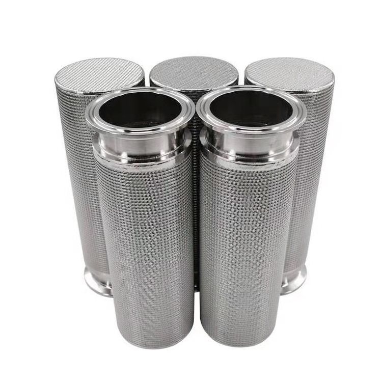 China Supplier Wholesale Metal Powder Sintered Mesh 60X260 Stainless Steel Filter Element